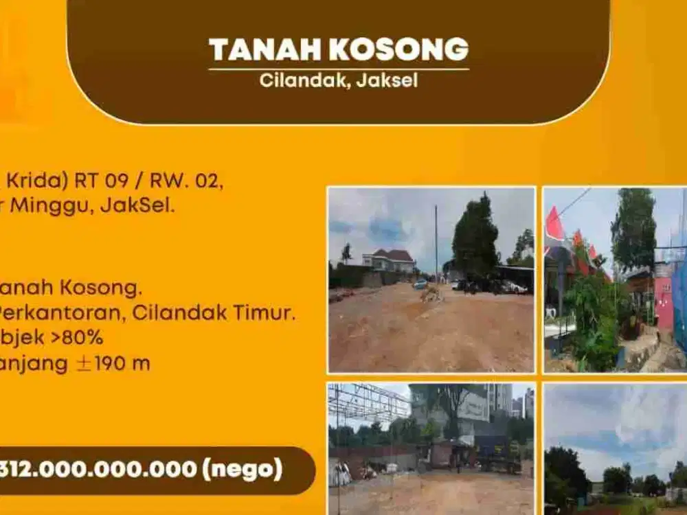 dijual tanah murah di jaksel