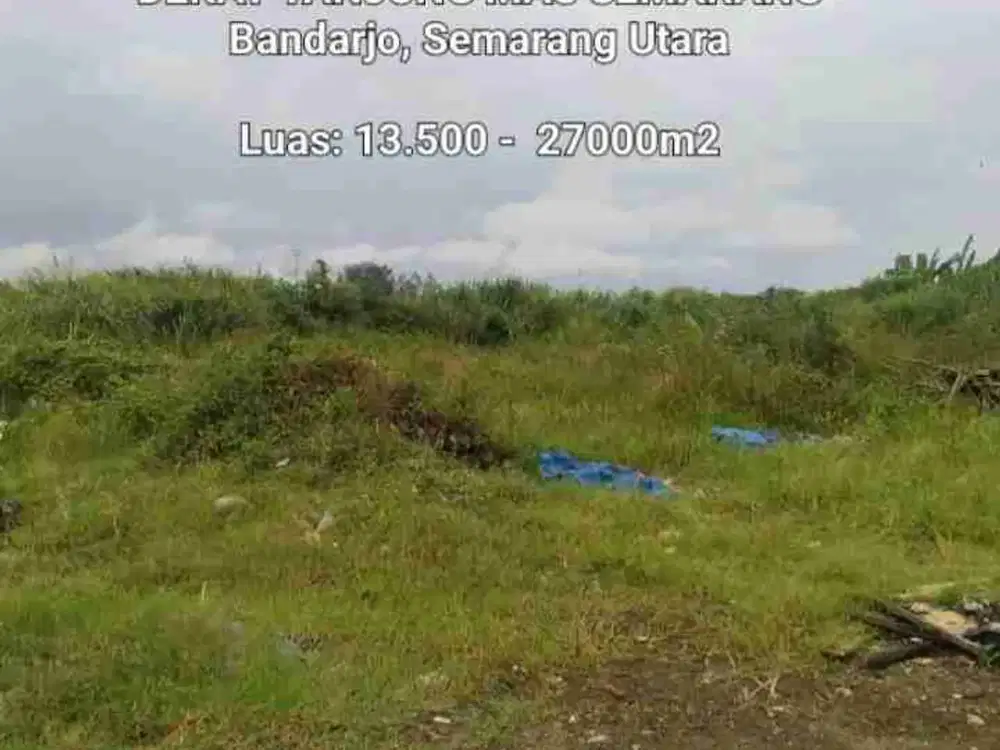 DISEWAKAN TANAH INDUSTRI 2,7HA, KAWASAN CIPTA SEMARANG