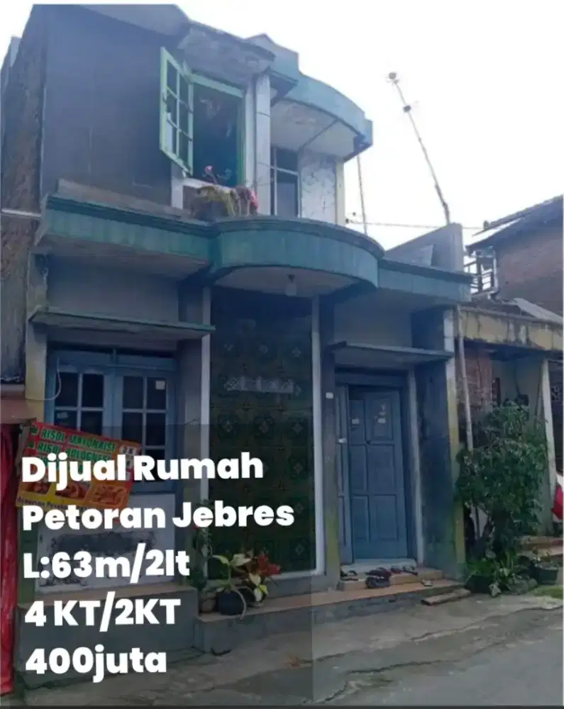 Dijual Rumah Petoran 2 Lt, 4 KT