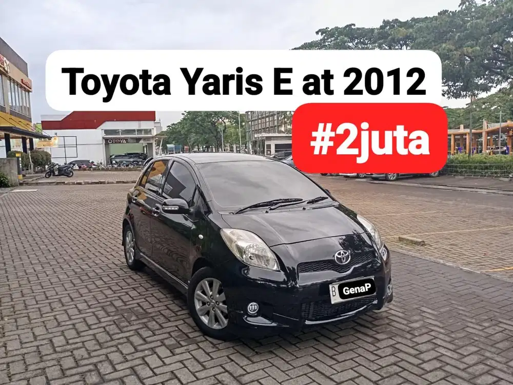 Toyota Yaris E at 2012 hitam #2juta