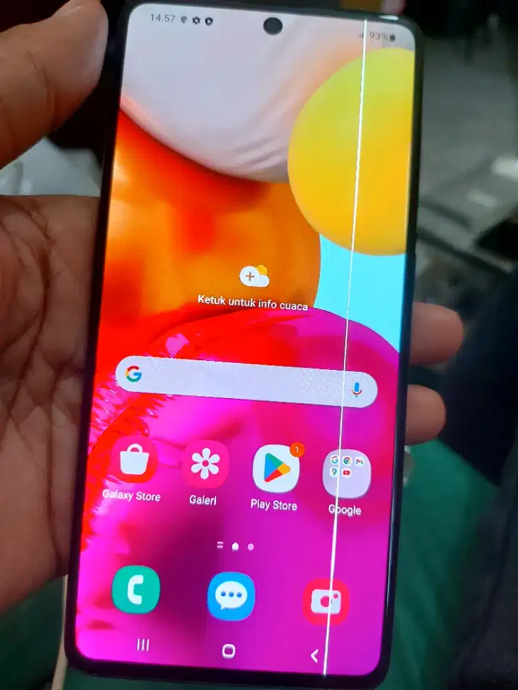 Samsung a71 8+8/128 minus bergaris 1 Light saber