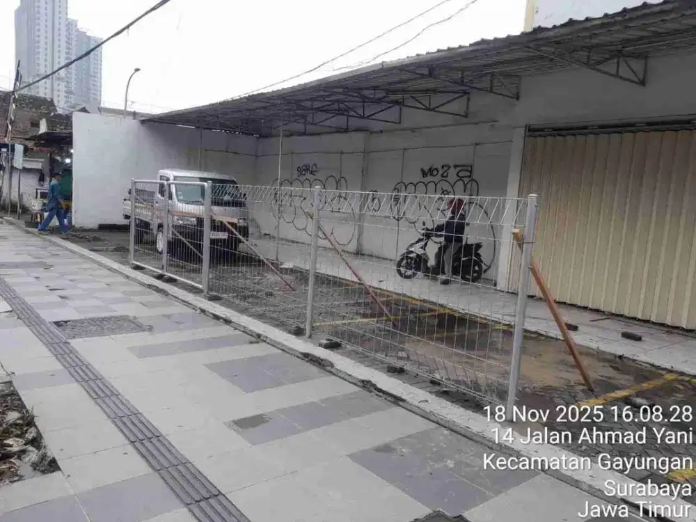Dijual Komersial Area Nol Jalan Ahmad Yani Surabaya Selatan lebar 9 Strategis SHM