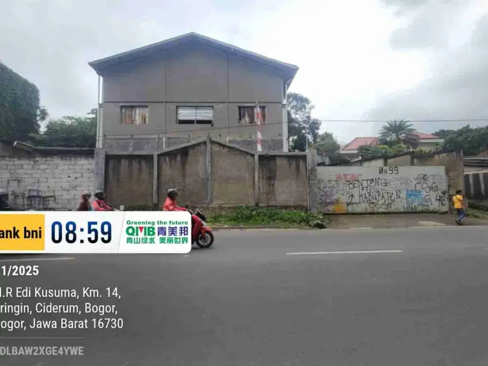 Di Lelang gudang pinggir jalan raya bogor-sukabumi km 14 no. 99 kab bogor