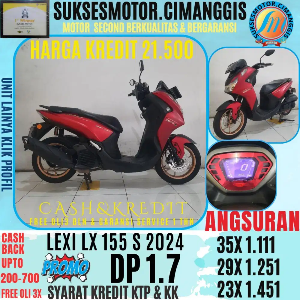 DP 1.7 LEXI S KEYLES BERGARANSI, 1THN SERVICE FREE OLI3BLN