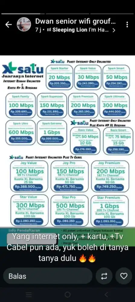 Pasang wifi xl gratis