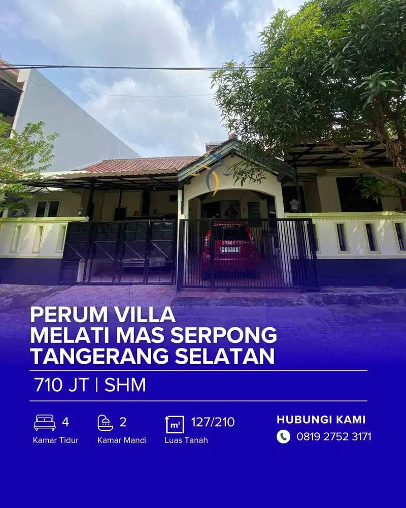DI JUAL RUMAH CESSIE (VILLA MELATI MAS SERPONG)