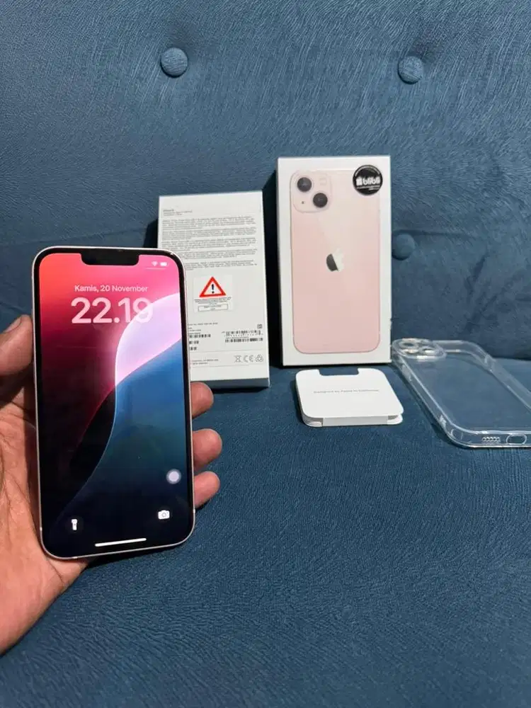 Iphone 13 128gb iBox BH 100% pink series langka garansi september 2026