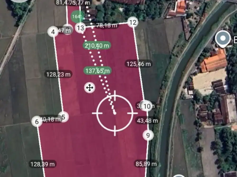 Dijual Lahan Zona Merah Industri Lokasi Masaran, Sragen Luas 5 Ha