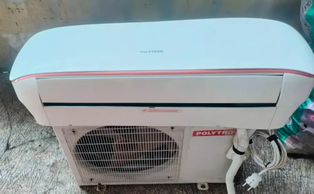 Jual AC merek Politron 1/2pk AC dingin mantap