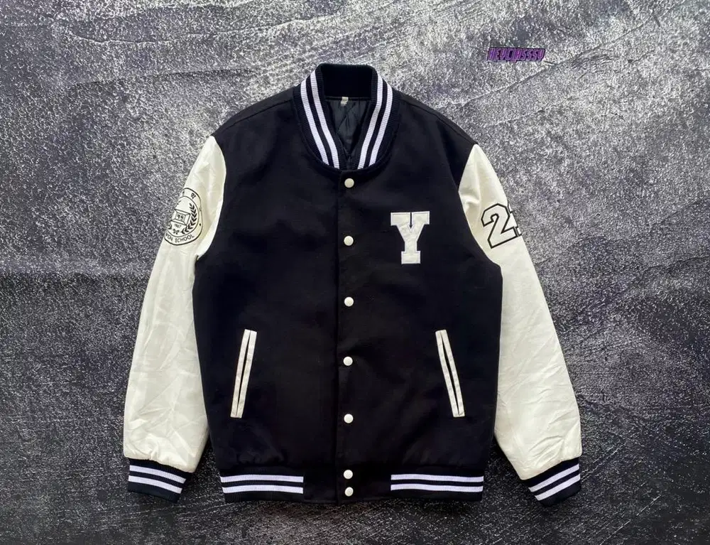 Varsity jacket leather