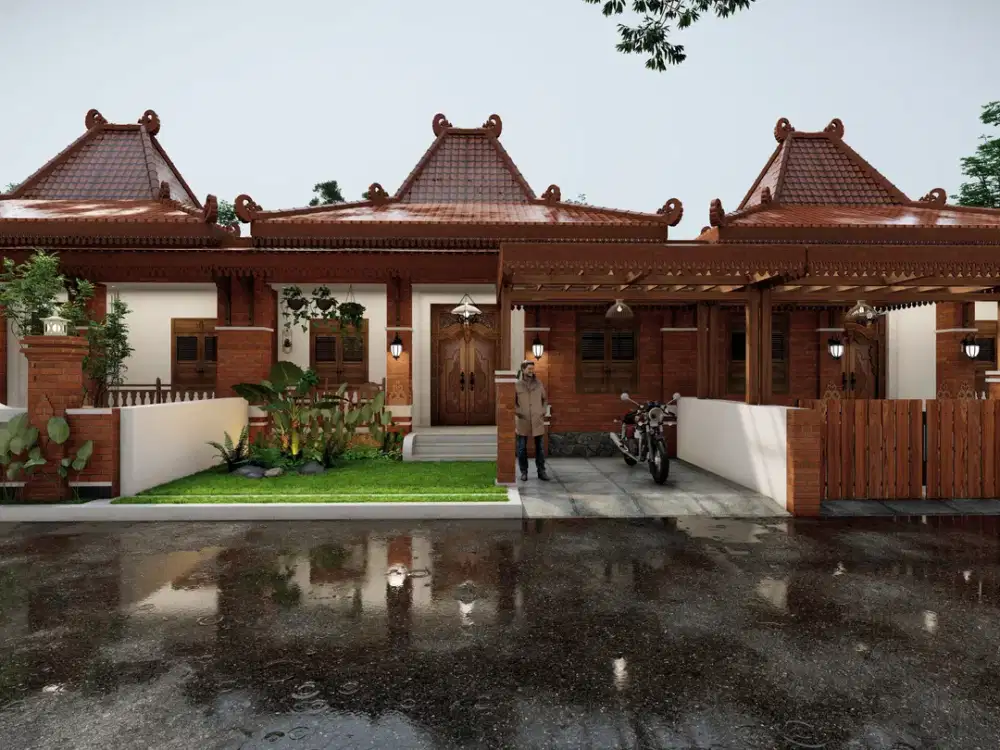 LEBIH KLASIK RUMAH JOGLO LIMASAN SEMI HERITAGE DI PRAMBANAN