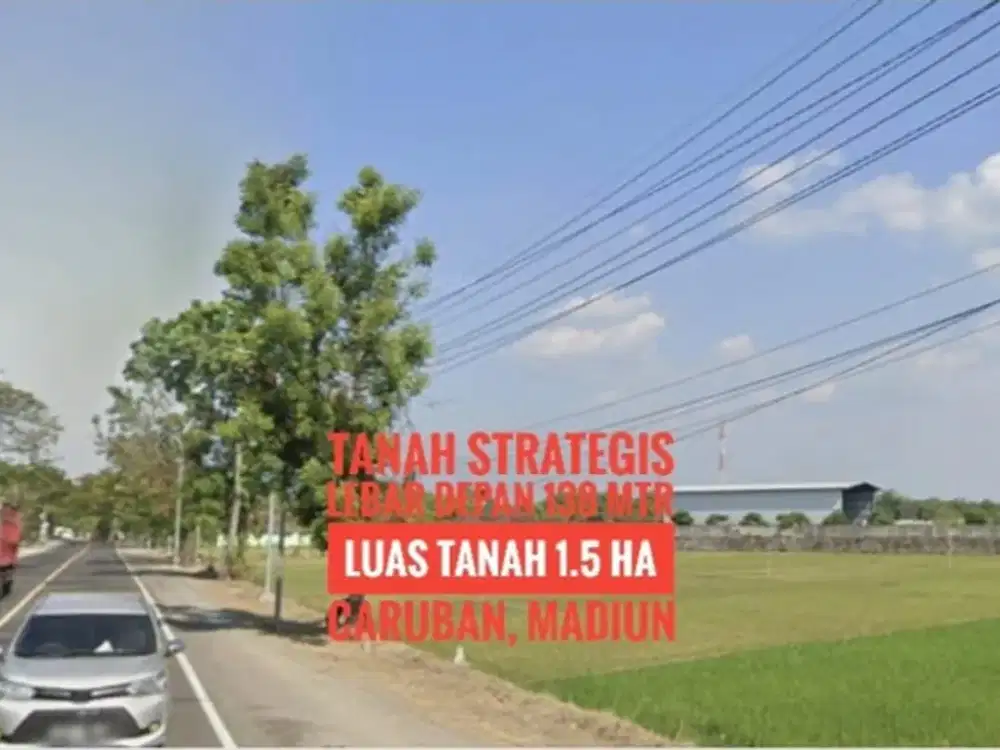 (H) Tanah Zona Industri LD 138 mtr, Dekat Gerbang TOL Caruban MADIUN, Strategis