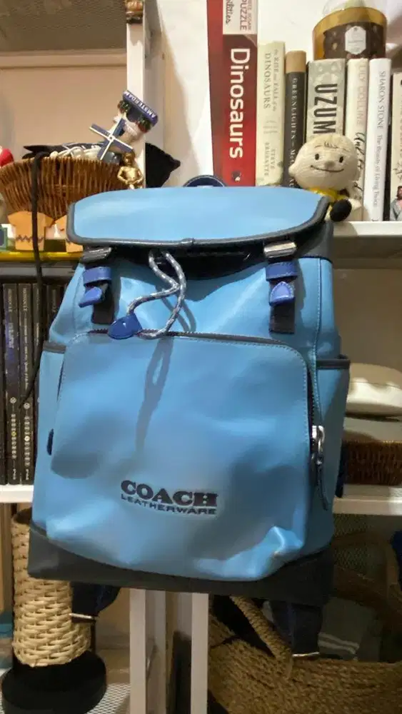 Ransel Coach Preloved Original League Flap Backpack In Colorblock