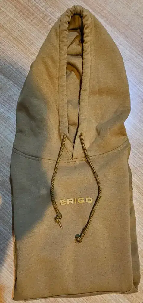 Hoodie Erigo Caramel — Size L | Preloved Mulus, Aesthetic!