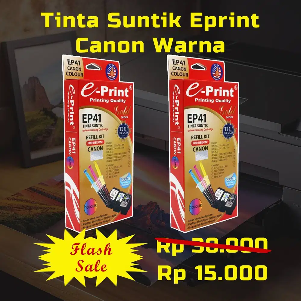 Flash Sale - Tinta Suntik Eprint Canon Warna