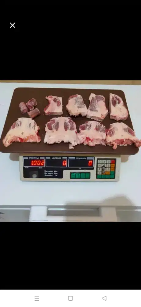 Buntut Sapi Cut potong mesin