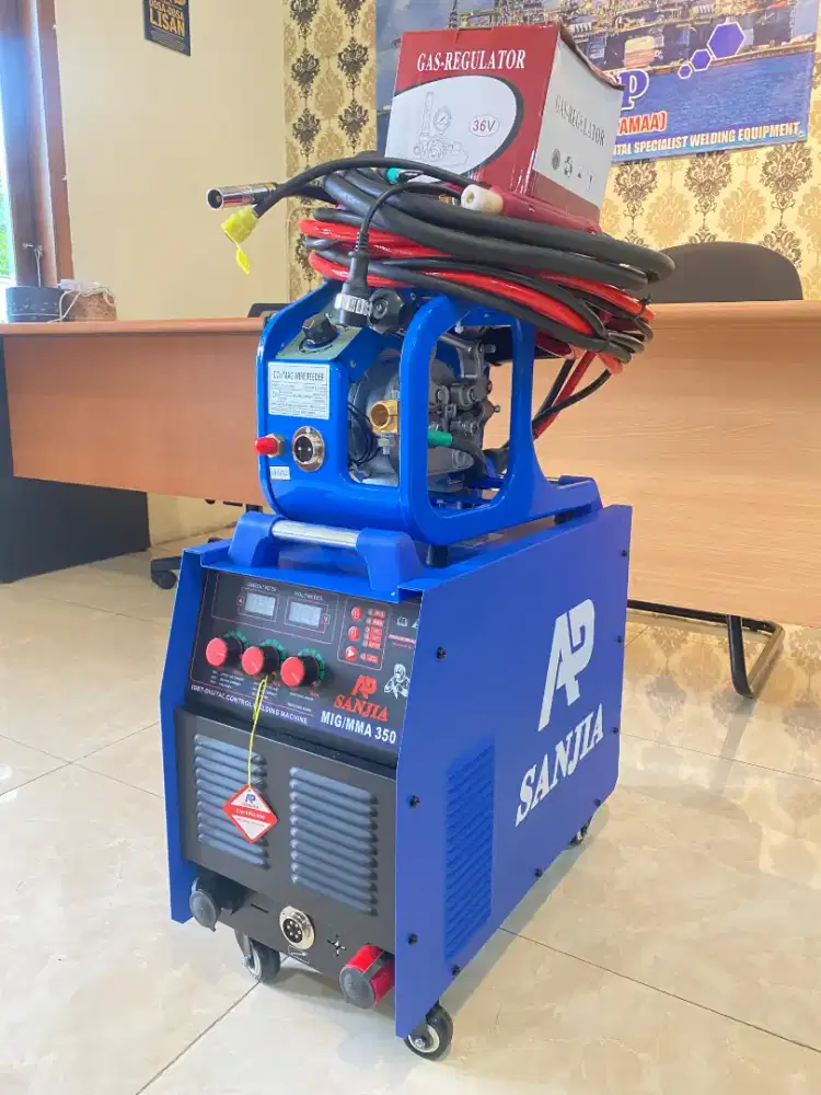 MESIN LAS MIG CO² 350A AP SANJIA MESIN LAS FCAW MAG GMAW 3 PHASE