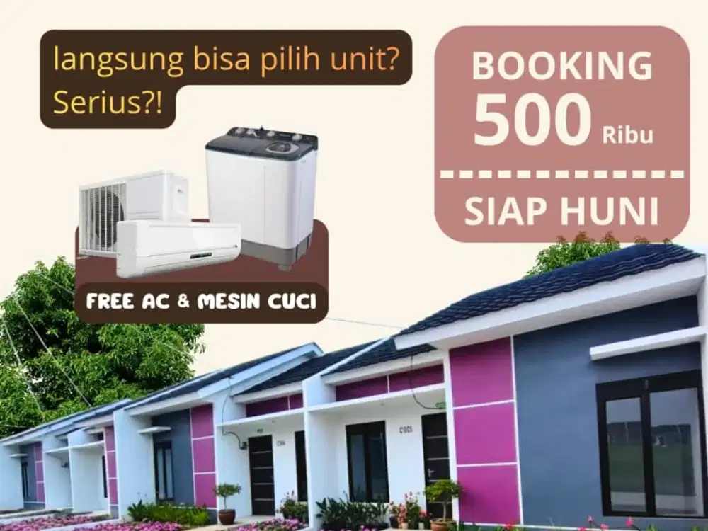RUMAH PROGRAM PAK PRABOWO TANPA DP FREE AC DAN MESIN CUCI