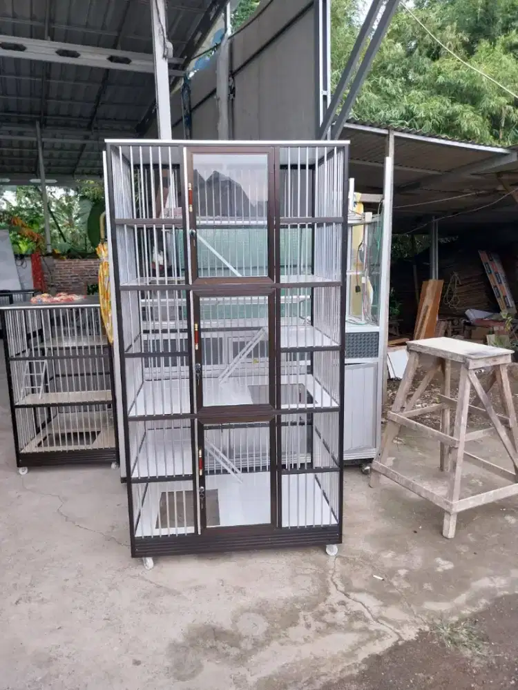 Jual kandang kucing pintu 3