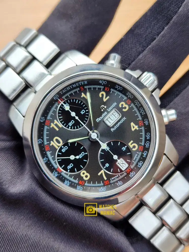 Jam Tangan Original Maurice Lacroix Croneo Chronograph Automatic Swiss