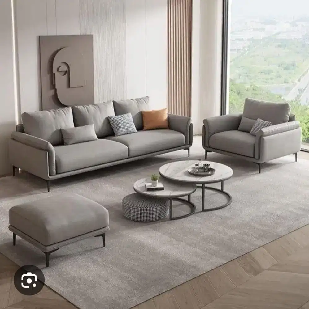 Sofa Maroco Type 3.1 Puff & Meja Besi