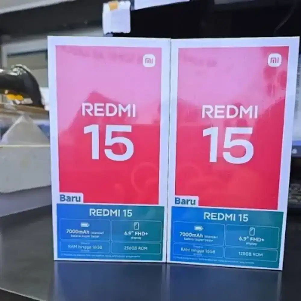 New Redmi 15 Ram 8/256 Bergaransi resmi