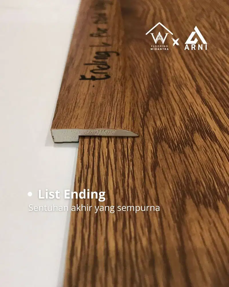 PVC List Ending L  Vinyl/Parket/SPC Warna Custom - 2,4m1/btg