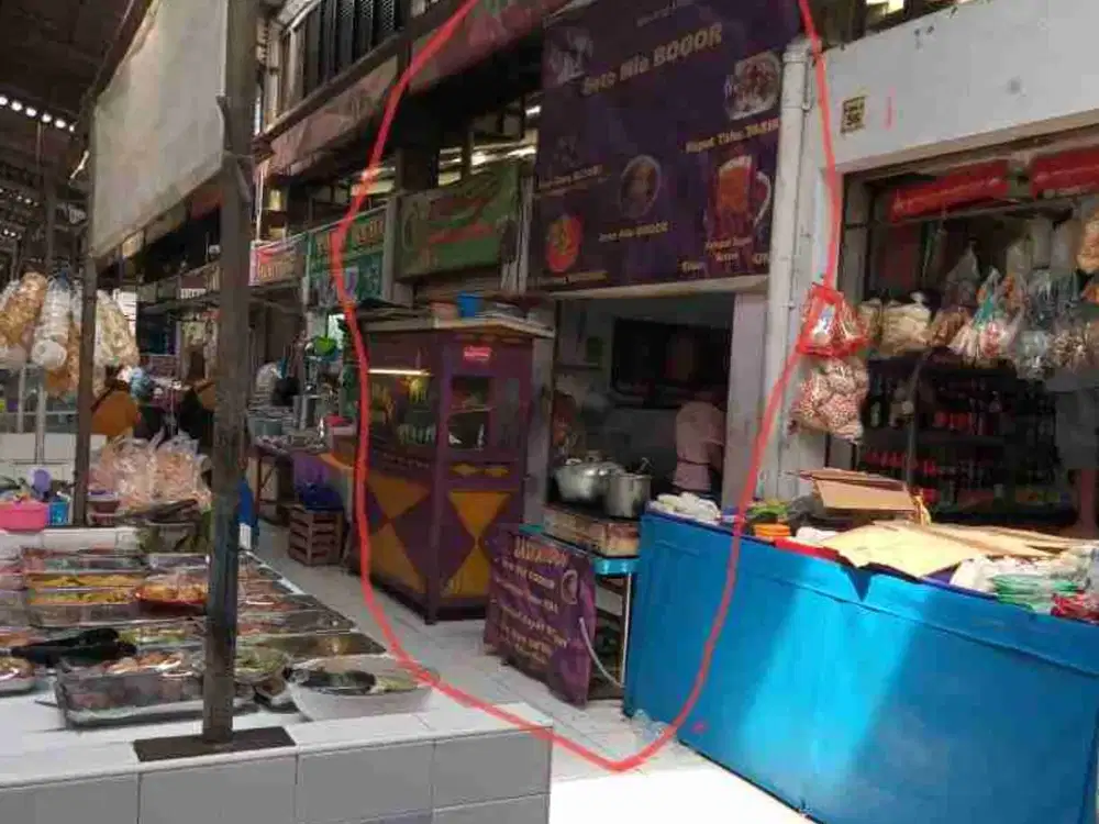 DIJUAL KIOS GANDENG HARGA MURAH DI DALAM FRESH MARKET KOTA WISATA!