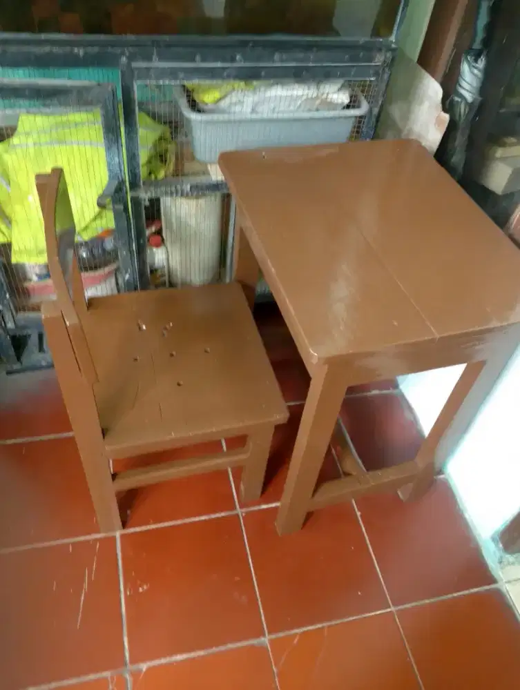 Meja kursi kayu jati