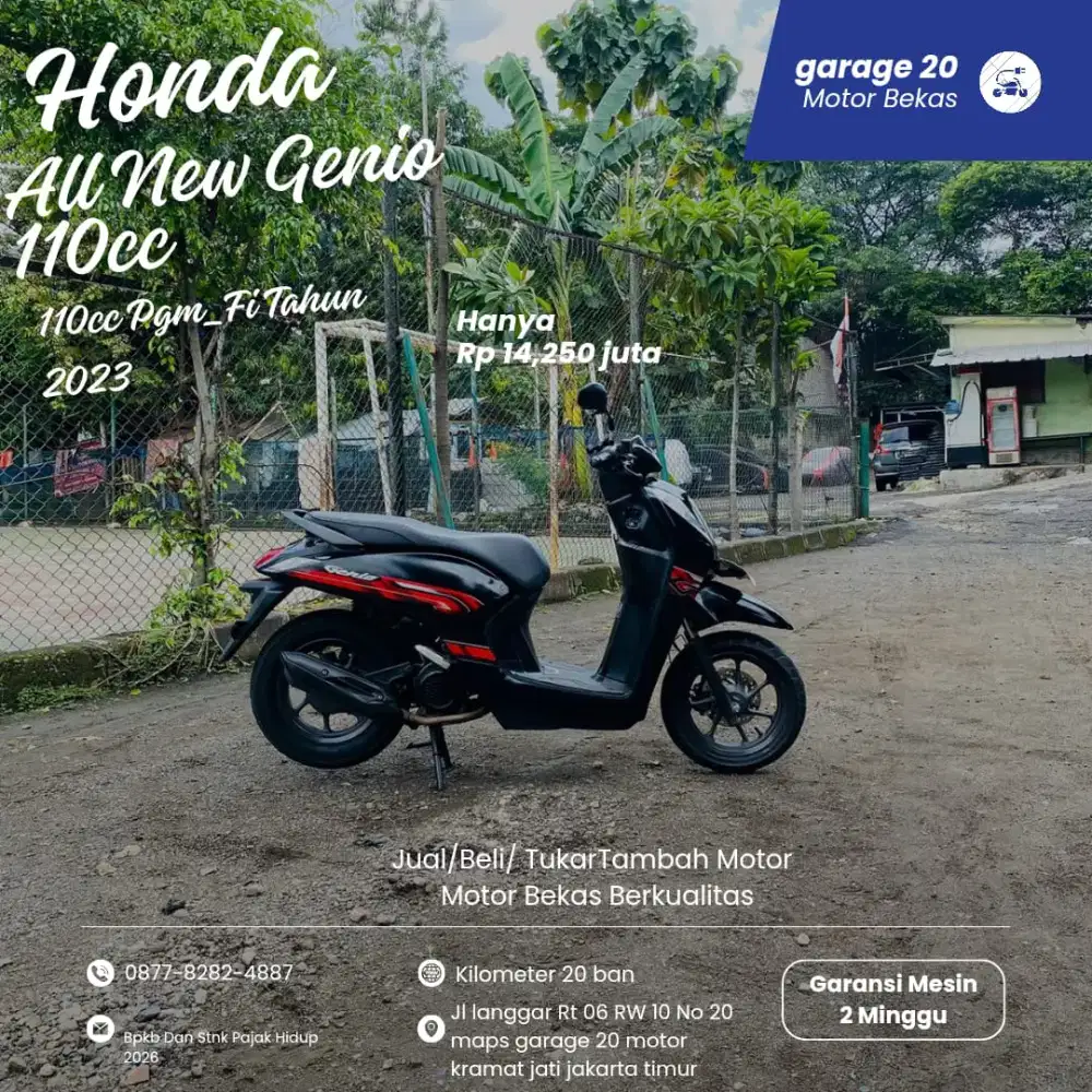 Honda All New Genio 110cc Donat Pgm_Fi Tahun 2023