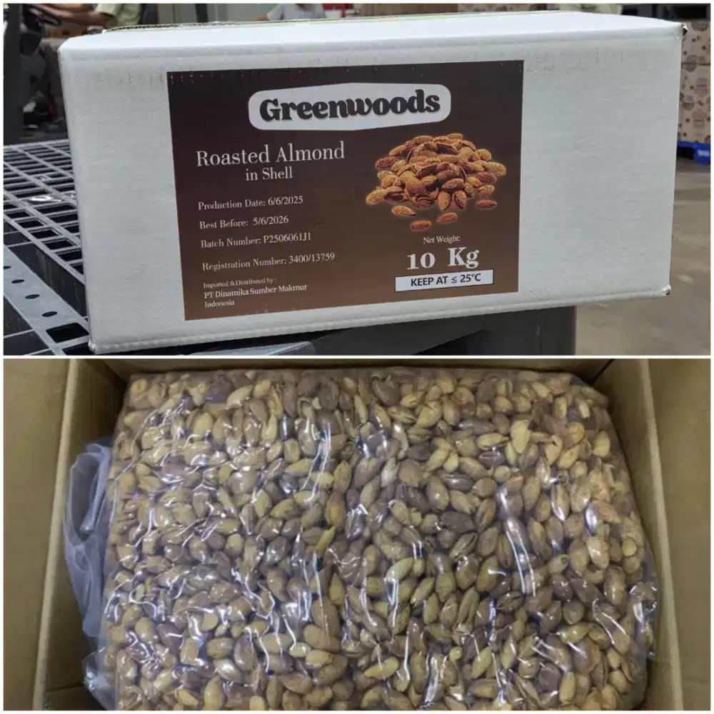 Kacang almond kulit