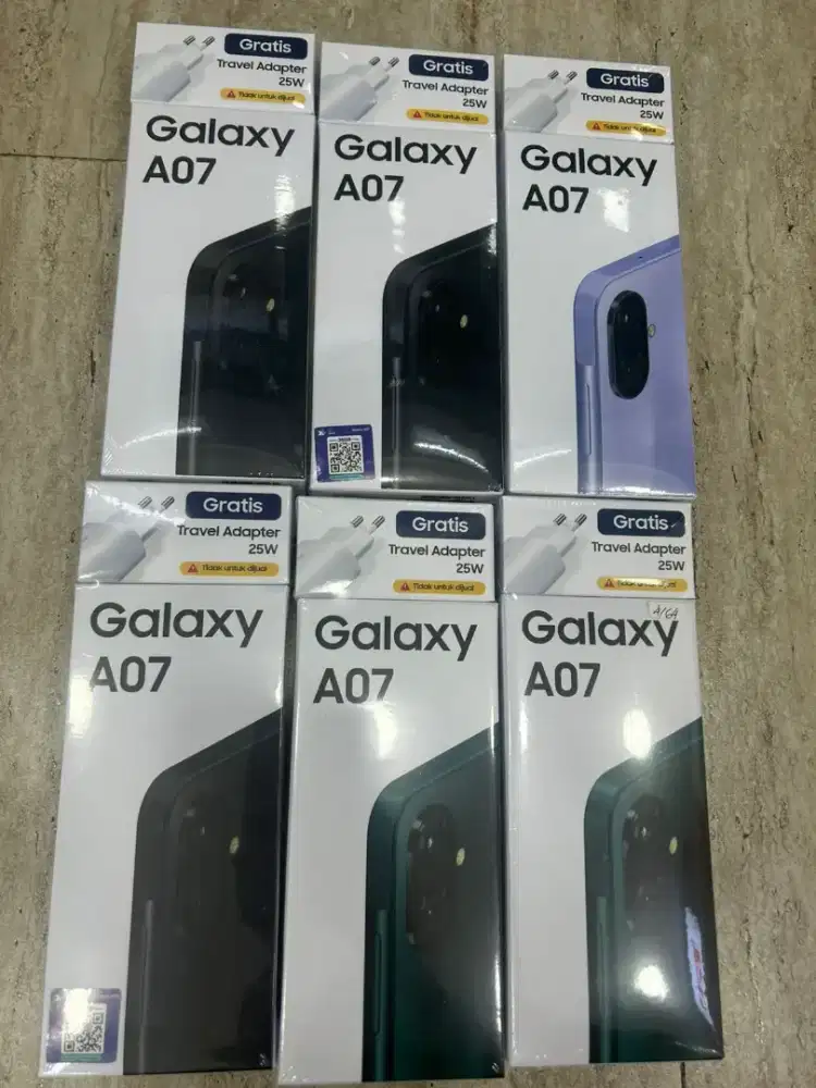 Samsung a07 ram 4/64  baru garansi resmi