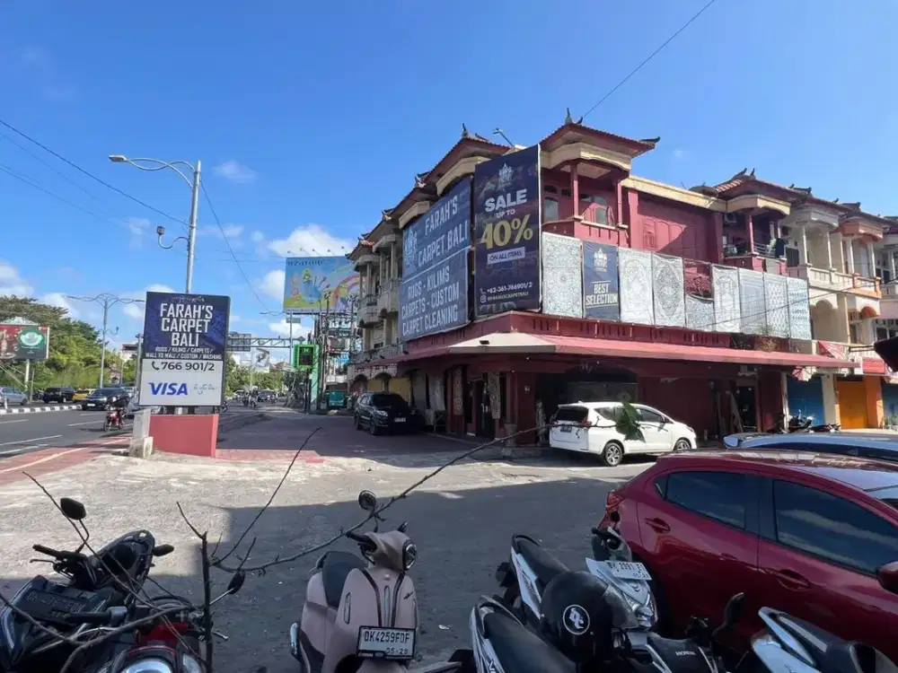 Freehold - 3-Storey Business space in by pass road near Ngurah Rai Airport, Kuta, Bali