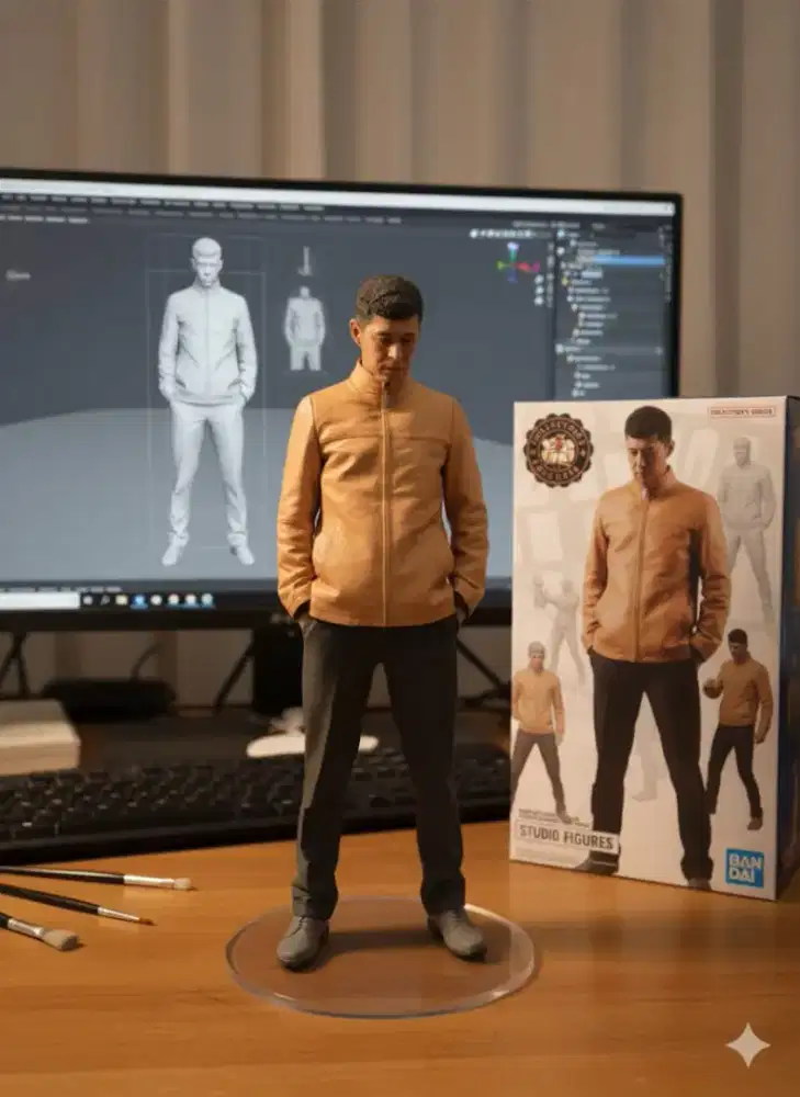 Jaket kulit asli import