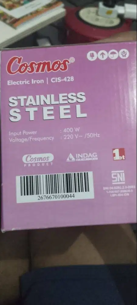 Setrika Cosmos Pink Stainless Steel