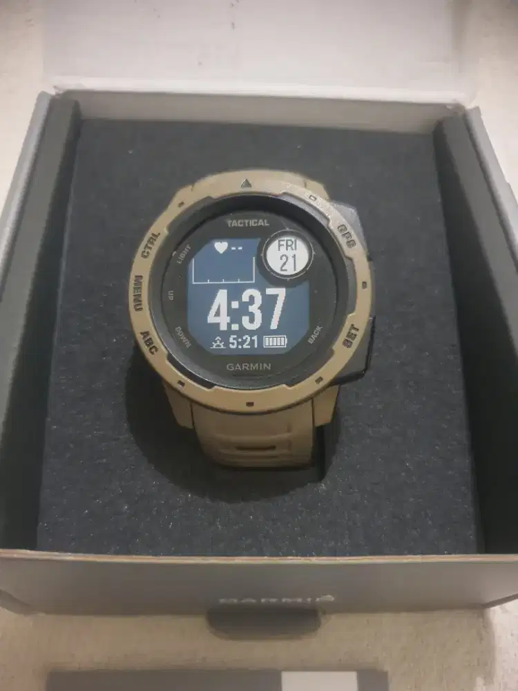 Garmin Instinct Tactical Coyote Tan Mulus no minus Fullset ex grs Tam