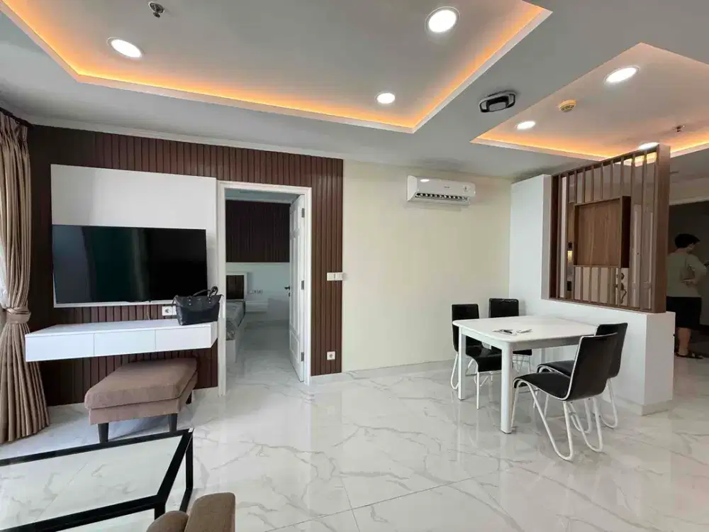 Dijual apartemen french walk MOI lyon garden 2 Kamar full furnish