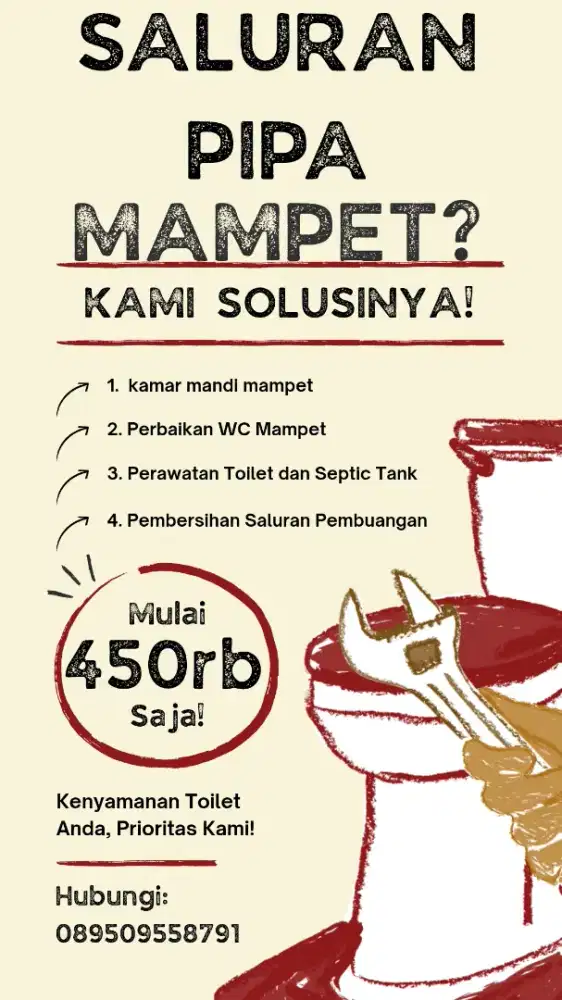 Jasa perbaikan saluran pipa mampet