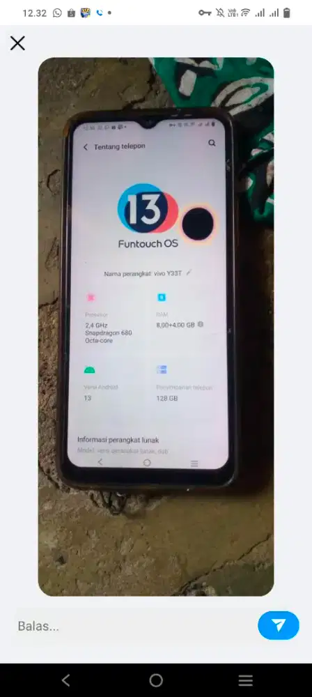 Hp vivo Y33T pemakaian sehari hari