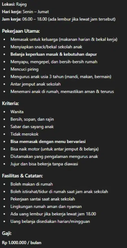 Loker ART PP (Rajeg)