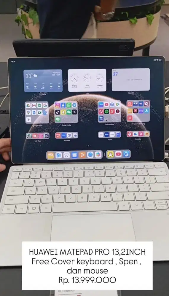 Huawei MattePad Pro 13,2 Free spen dan Keyboard