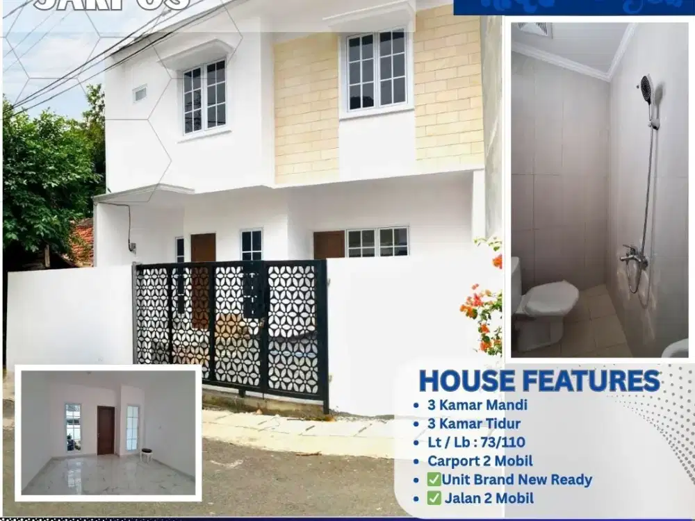 “Rumah Baru 2 Milyar di Cempaka Putih?! Lokasi Strategis & Siap Huni!”  AC42