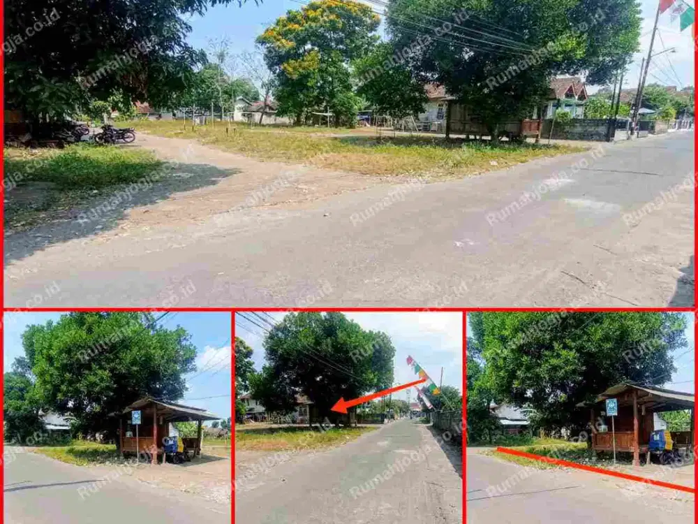 tanah luas pinggir jalan utama purwomartani dekat jalan raya