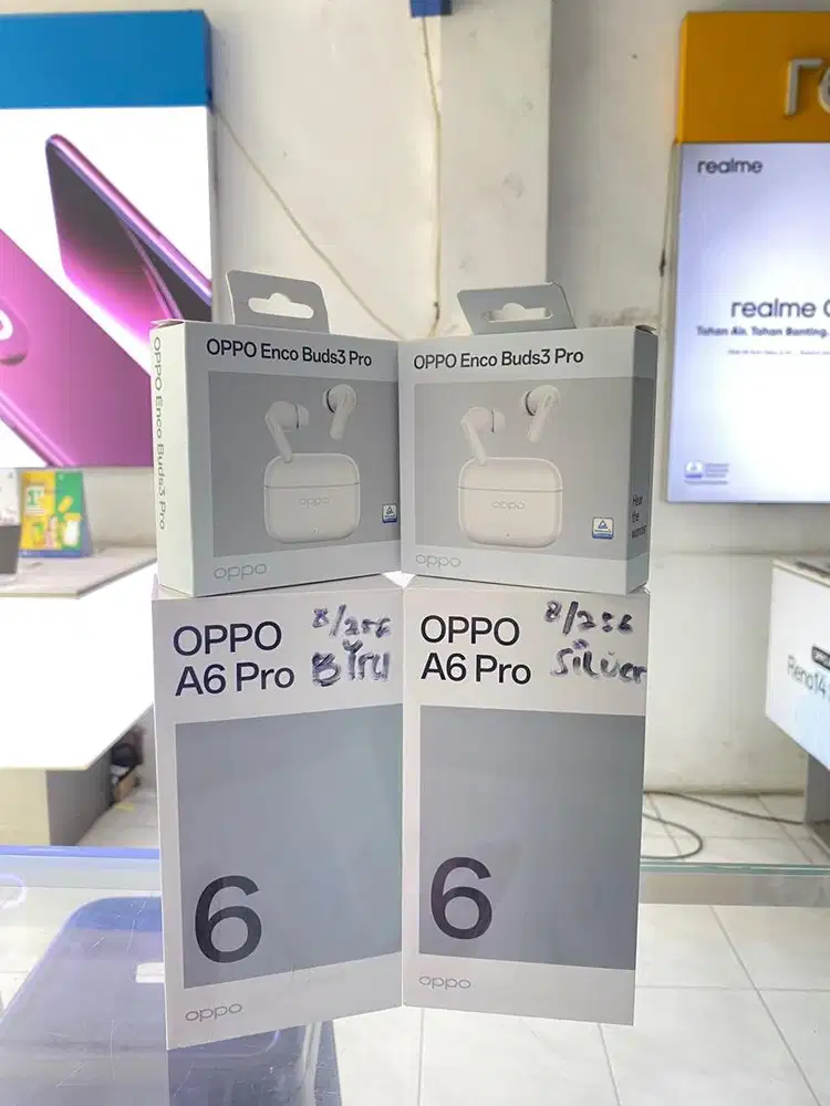Oppo A6pro 8/256GB Free enco buds3 pro barang segel bergaransi