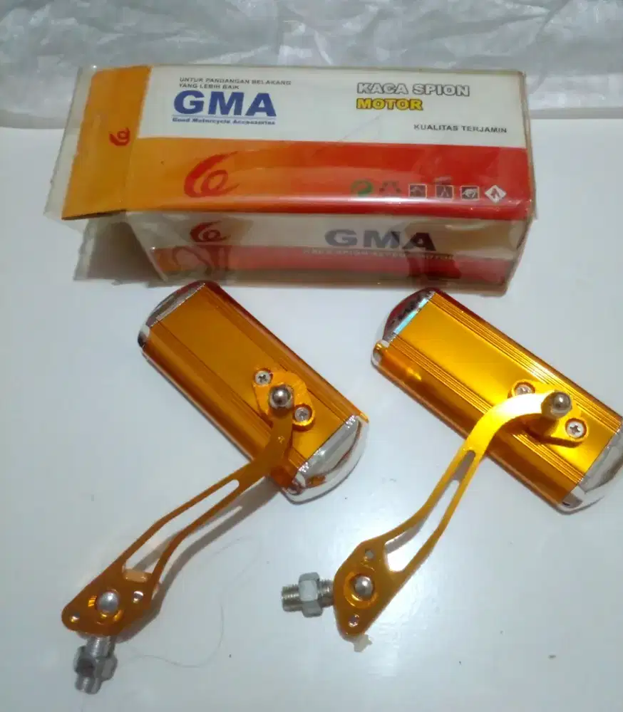 Spion variasi universal flexible Tebal Awet ready warna Gold dan Merah