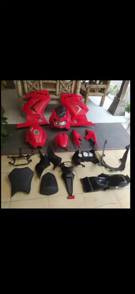 Body set komplit ninja 250 karbu
