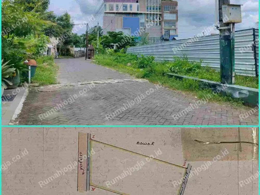 tanah sangat strategis Utara hotel hyatt palagan KM 7 sleman