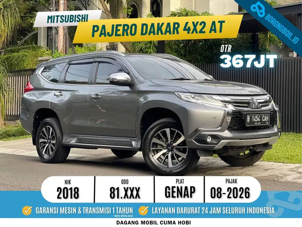 Mitsubishi Pajero Sport Dakar 4x2 at 2018 Istimewa Nego sampai Jadi !!