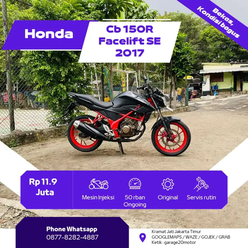 Honda Cb 150R SE Pgm_Fi rangka Merah Tahun 2017