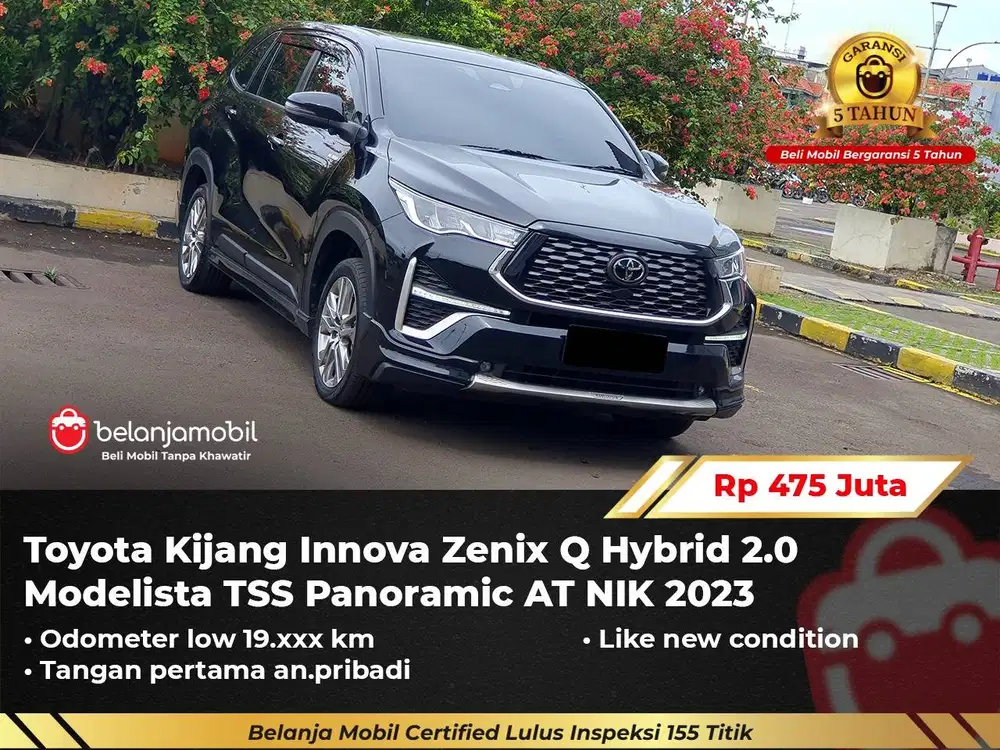[GARANSI 5TH] Toyota Innova Zenix Q Hybrid 2.0 Modelista TSS 2023/2024